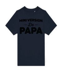 Mini Version De Papa - T-shirt homme B&C - Bleu marine - Devant