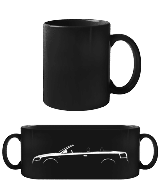 Aperçu: 'Audi A4 Cabrio (B7)' Silhouette - Tasse Noire - Noir - Devant
