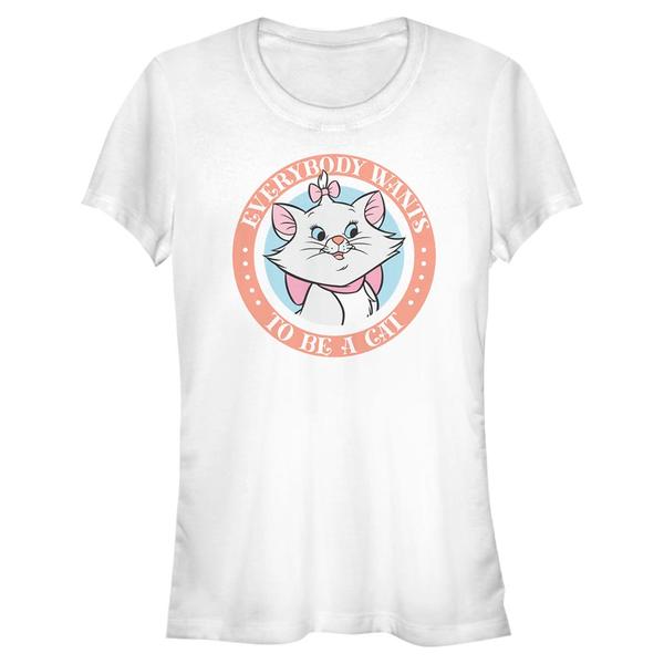Aperçu: Disney Classics - Les Aristochats - Marie Finish Fights - Femme T-shirt - Blanc - Devant