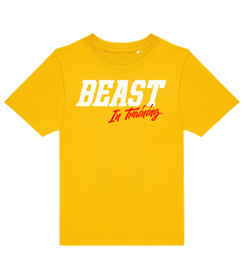 Beast In Training - T-shirt enfants B&C - Jaune - Devant