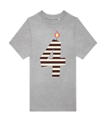 Bougie d'anniversaire 7 - T-shirt homme B&C - Gris chiné - Devant