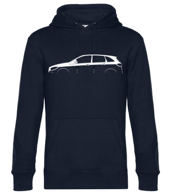 'Mercedes-Benz B-Class W247' Silhouette - Sweat à capuche standard homme - Bleu marine - Devant