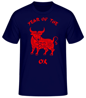 Chinese Zodiac Year Of The Ox - T-shirt standard Homme - Bleu marine - Devant