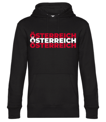 Österreich - Unisex Premium Hoodie - Schwarz - Vorne