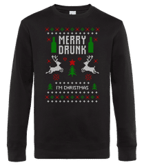 Merry Drunk I Am  Christmas · Sudadera estándar para hombre