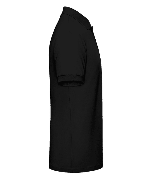 Aperçu: Polo en piqué fin pour hommes - Noir - Droite