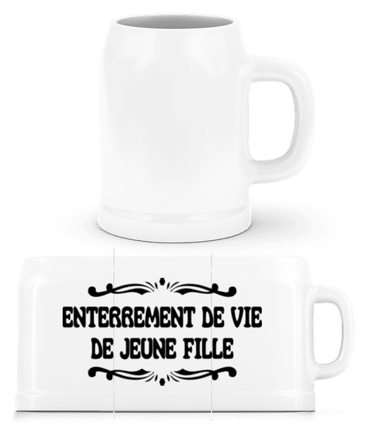 Aperçu: Enterrement De Vie De Jeune Fille - Chope de bière - Blanc - Devant