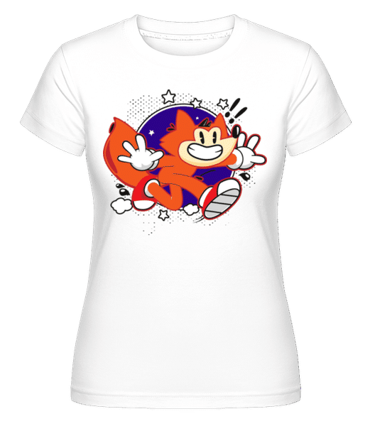 Renard Rétro -  T-shirt Shirtinator femme - Blanc - Devant