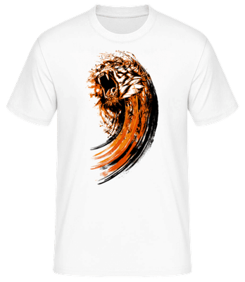 Tigre Rugissant - T-shirt standard Homme - Blanc - Devant