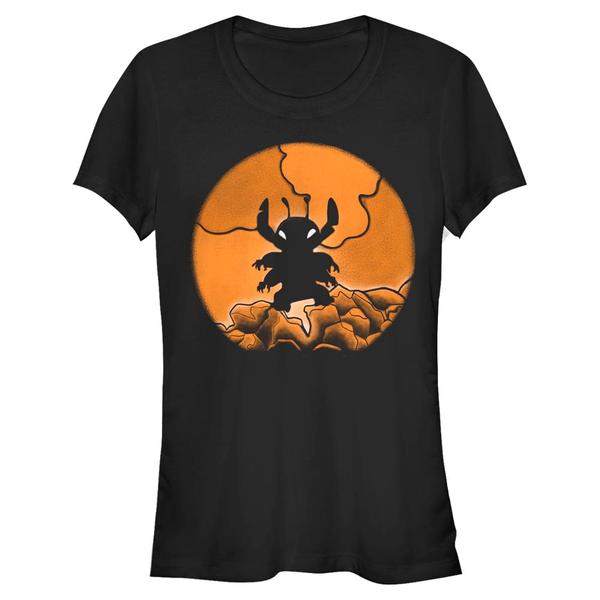 Aperçu: Disney Classics - Lilo & Stitch - Stitch Spooky 626 - Femme T-shirt - Noir - Devant