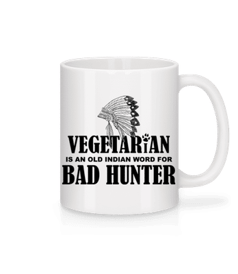 Vegetarian Bad Hunter - Mug - White - Front