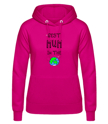 Worlds Best Mum - Dámska mikina - Fuchsia - Predné