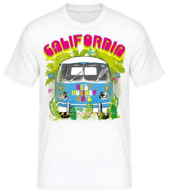 California Bus - Men's Basic T-Shirt - White - Front