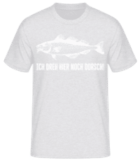 Ich Dreh Hier Noch Dorsch - Männer Basic T-Shirt - Grau meliert - Vorne