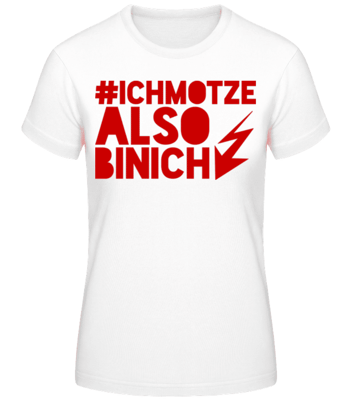 Vorschau: Also Bin Ich - Frauen T-Shirt B&C - Weiß - Vorne