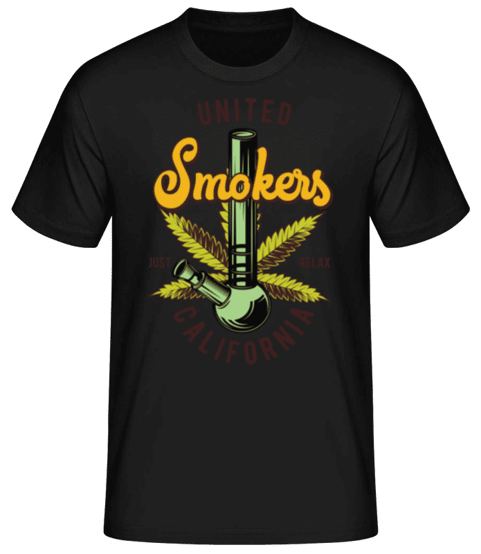 Náhled: United Smokers - Pánské basic tričko - Černá - Napřed