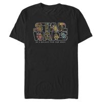 Star Wars - Skupina Pop Logo Fill - Männer T-Shirt - Schwarz - Vorne
