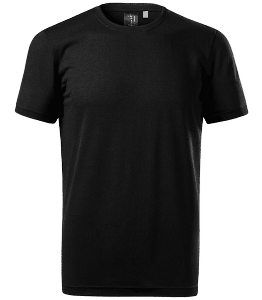 Vorschau: Merino Männer T-Shirt - Schwarz - Vorne
