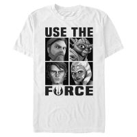 Star Wars - The Clone Wars - Skupina Force Users - Men's T-Shirt - White - Front