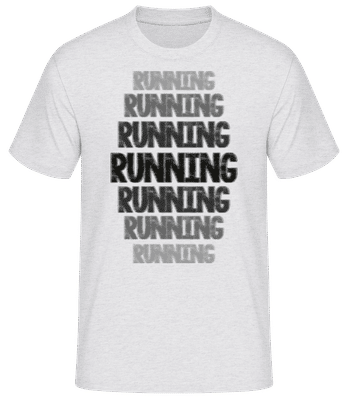 Running Motivation - Men's Basic T-Shirt - Heather grey - Front