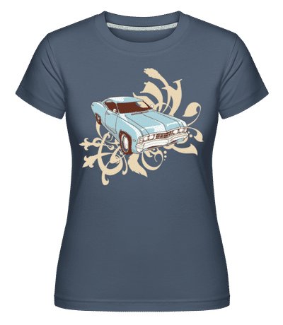 Car Comic -  Shirtinator Women's T-Shirt - Denim - Front