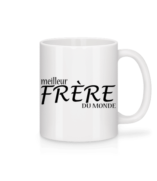 Aperçu: Meilleur Frère Du Monde - Mug en céramique blanc - Blanc - Devant