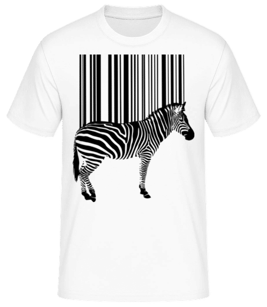 Aperçu: Code-barres Zèbre - T-shirt standard Homme - Blanc - Devant