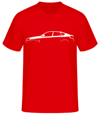 'BMW X6 M (F86)' Silhouette - T-shirt standard Homme - Rouge - Devant