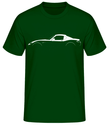 'Mazda MX-5 Miata RF ND' Silhouette - Männer Basic T-Shirt - Flaschengrün - Vorne