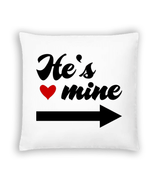 Aperçu: He's Mine - Coussin - Blanc - Devant