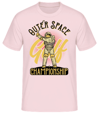 Space Golf Championship - Männer Basic T-Shirt - Rosa - Vorne
