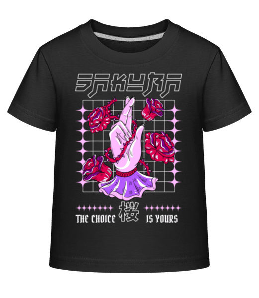 Aperçu: Sakura - T-shirt shirtinator Enfant - Noir - Devant