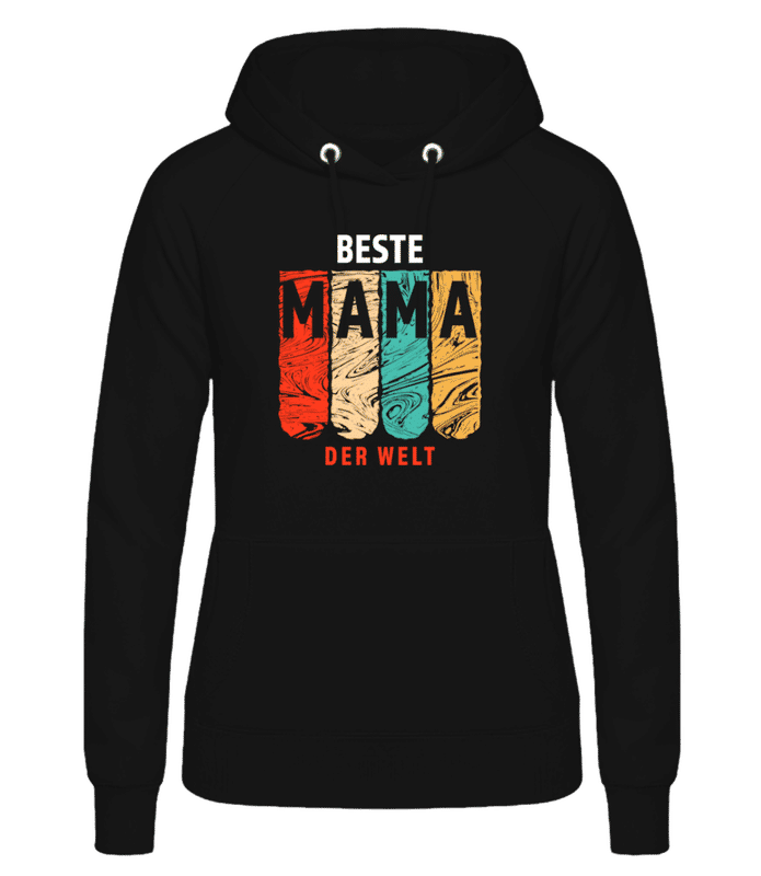 Vorschau: Beste Mama der Welt - Frauen Hoodie - Schwarz - Vorne