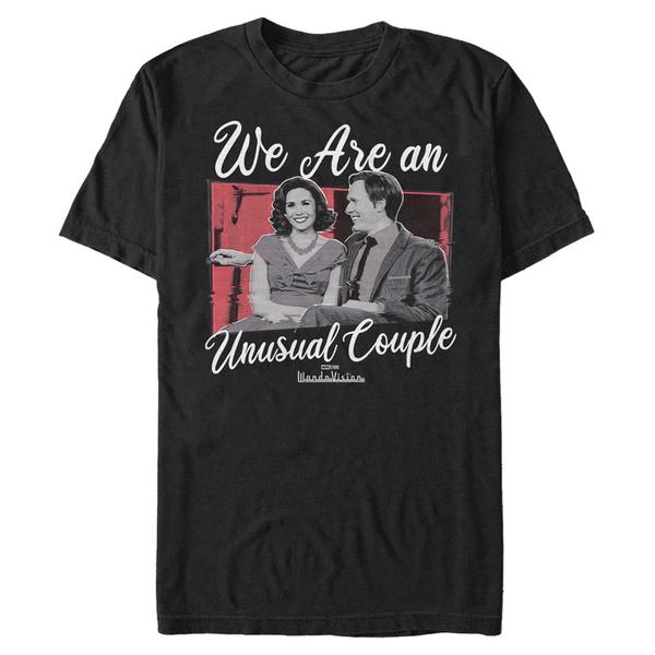 Aperçu: Marvel - WandaVision - Wanda & Vision Romantic Couple - Homme T-shirt - Noir - Devant