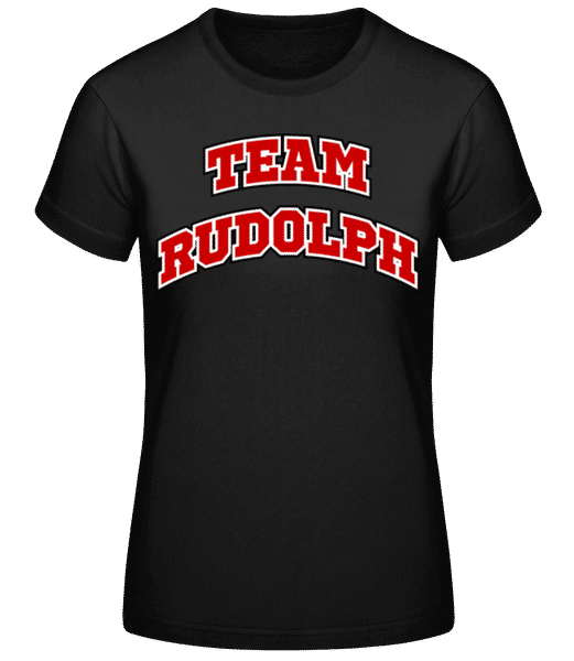 Aperçu: Team Rudolph - T-shirt standard Femme - Noir - Devant