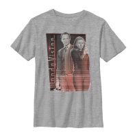 Marvel - WandaVision - Scarlet Witch & Vision Old Fashion - Kids T-Shirt - Heather grey - Front
