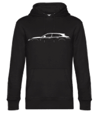 'Porsche Panamera Turbo S' Silhouette - Sudadera estándar para hombre - Negro - delante