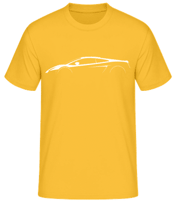 'Lamborghini Gallardo LP560' Silhouette  - Men's Basic T-Shirt - Golden yellow - Front