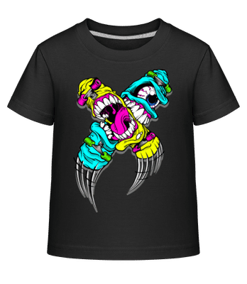 Skateboard Avec Yeux - T-shirt shirtinator Enfant - Noir - Devant