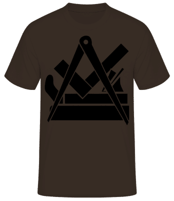 Icône DIY 1 - T-shirt standard Homme - Marron - Devant