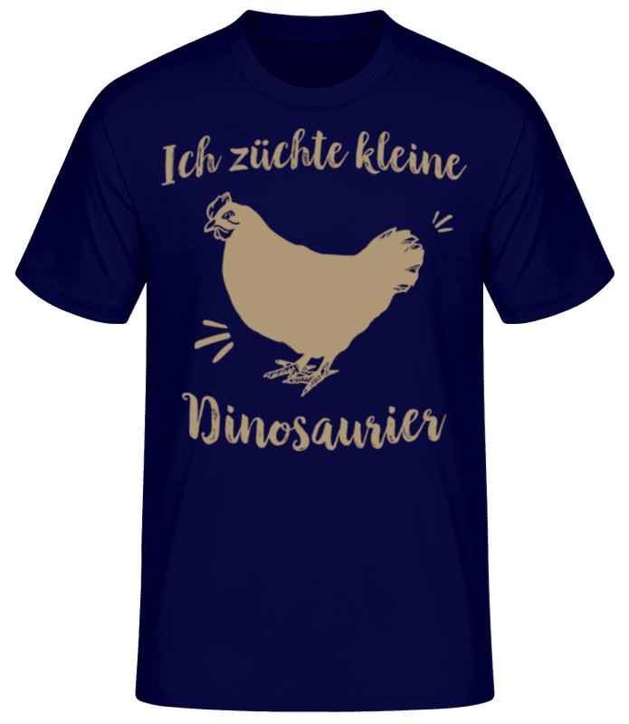 Vorschau: Ich Züchte Kleine Dinos - Männer Basic T-Shirt - Marine - Vorne