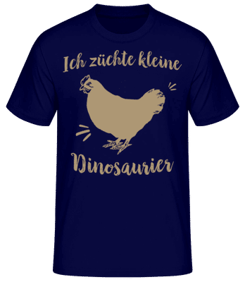 Ich Züchte Kleine Dinos - Männer Basic T-Shirt - Marine - Vorne