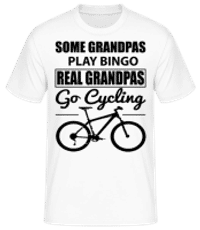 Real Granpas Go Cycling - T-shirt standard Homme - Blanc - Devant