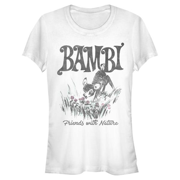 Aperçu: Disney Classics - Bambi - Bambi Nature - Femme T-shirt - Blanc - Devant