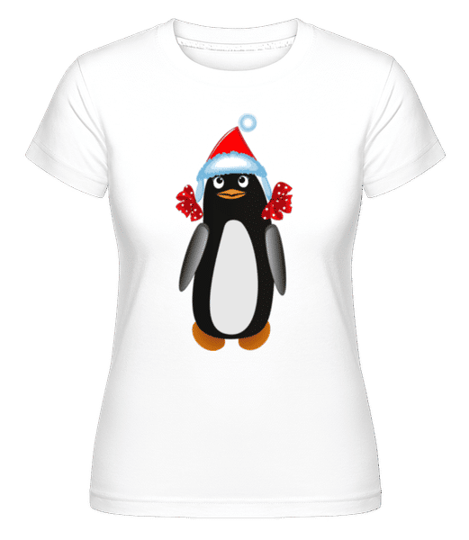 Aperçu: Pingouin À Noël 1 -  T-shirt Shirtinator femme - Blanc - Devant