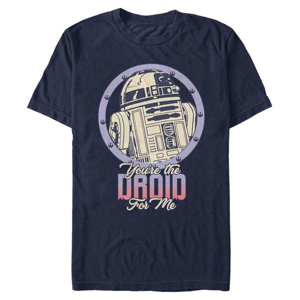 Star Wars - R2-D2 Droid for Me - Valentine's Day - Homme T-shirt - Bleu marine - Devant