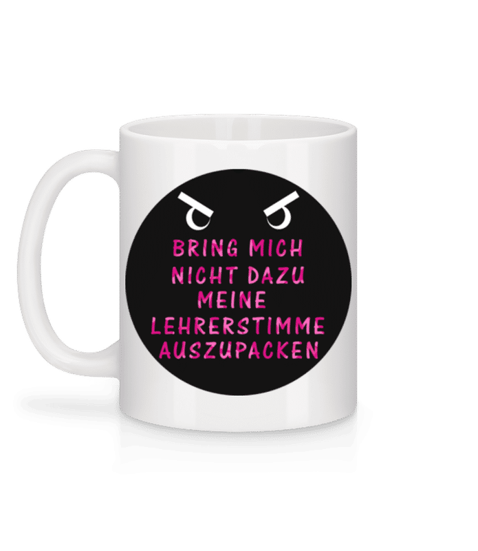 Vorschau: Meine Lehrerstimme - Tasse - Weiß - Hinten