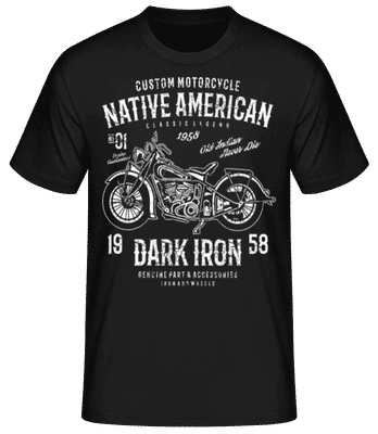 Dark Iron - Pánské basic tričko - Černá - Napřed