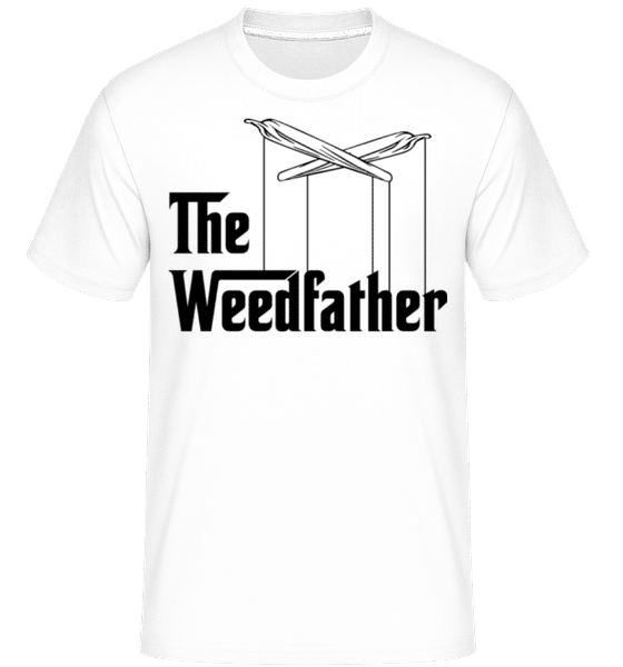 Aperçu: The Weedfather -  T-Shirt Shirtinator homme - Blanc - Devant