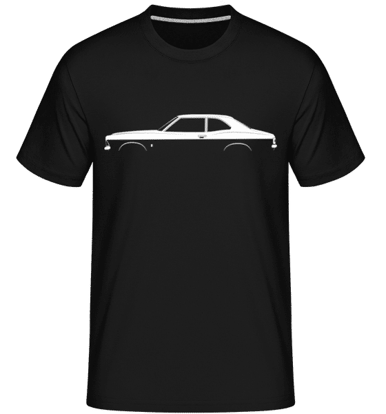 'Ford Cortina Mk III' Silhouette -  T-Shirt Shirtinator homme - Noir - Devant